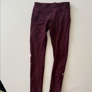 lululemon athletica Burgundy Leggings